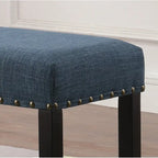 Biony Fabric Dining Bench with Nailhead Trim