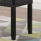 Biony Fabric Dining Bench with Nailhead Trim