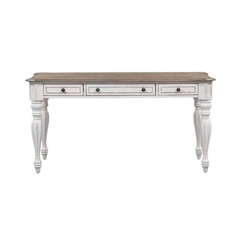 Magnolia Manor Antique White Weathered Bark Writing Desk