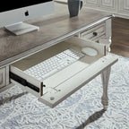 Magnolia Manor Antique White Weathered Bark Writing Desk