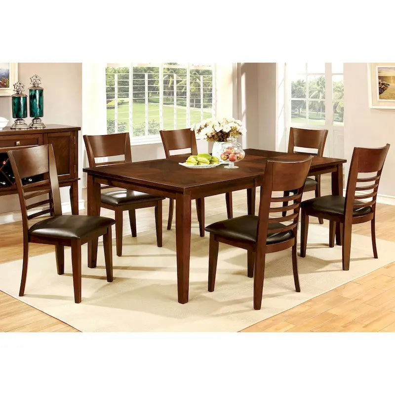 Pons Cherry 78-inch Wood Expandable Dining Table