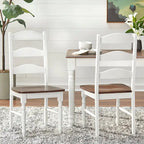 White Walnut 7-Piece Dining Set for 6