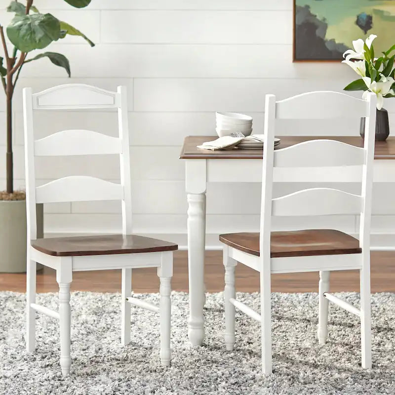 White Walnut 7-Piece Dining Set for 6