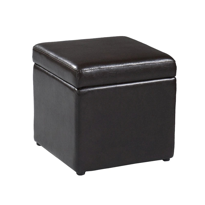 Crestfield Dark Brown Coffee Table/ Storage Ottoman Set
