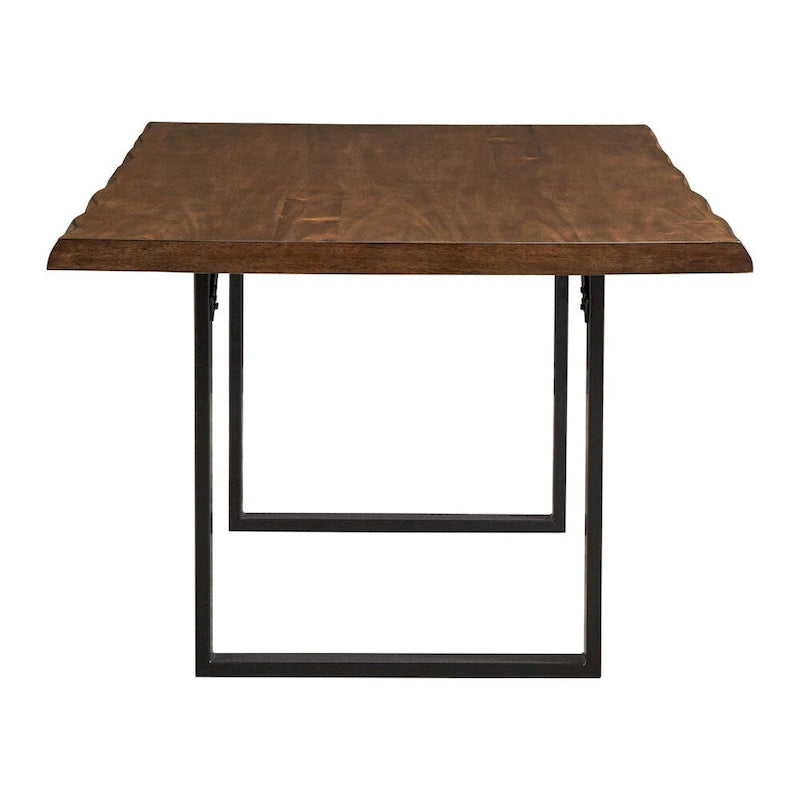 Banyan Live Edge Wood and Metal Sled Base Dining Table by  Artisan