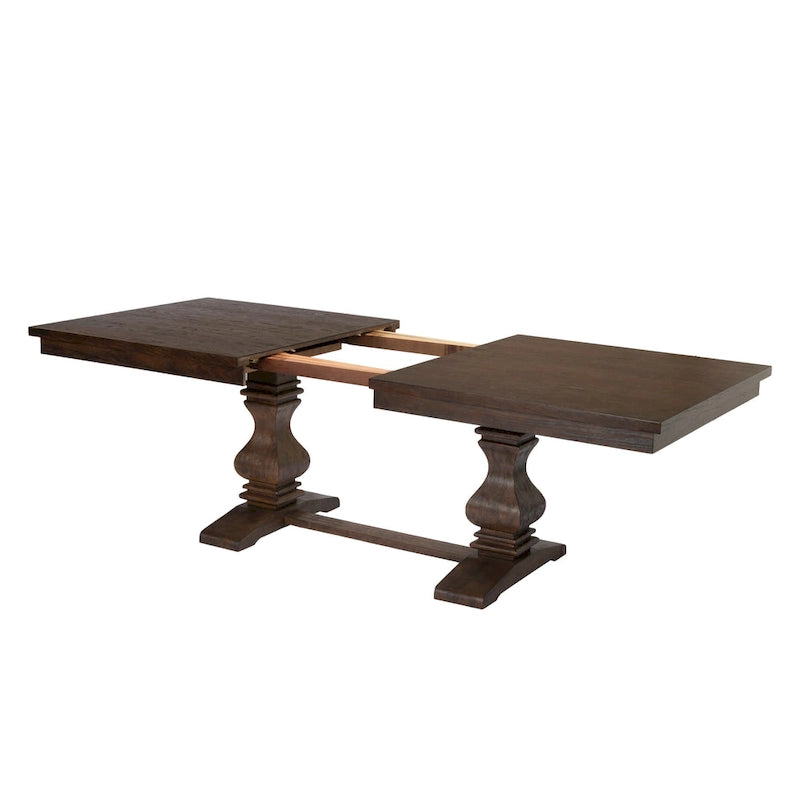 Best Quality Furniture 9-piece Walnut 18 Extension Dining Set