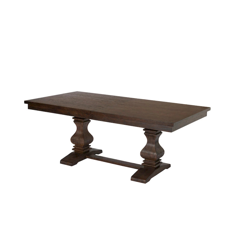 Best Quality Furniture 9-piece Walnut 18 Extension Dining Set