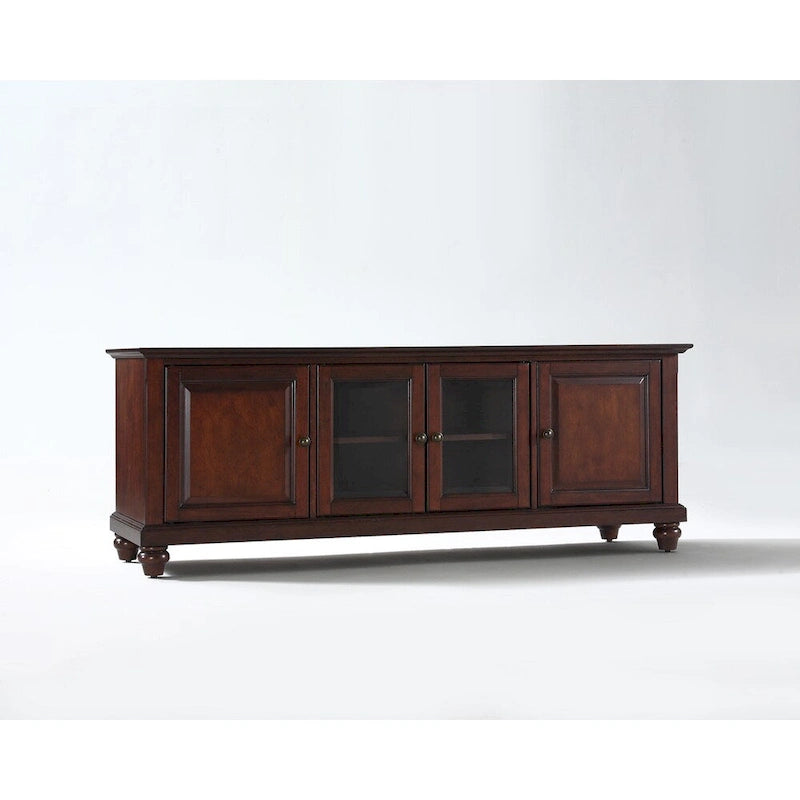 Crosley Cambridge Vintage Mahogany Finish 60-inch Low Profile TV Stand