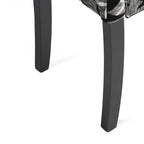 Simple Living Parson Black and Silver 5-Piece Dining Table and Chairs Set