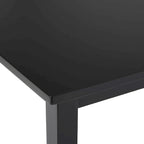 Simple Living Parson Black and Silver 5-Piece Dining Table and Chairs Set