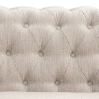 Morden Fort Chair, Loveseat 2-pcs Set Tufted Upholstered Chesterfield Furniture Set