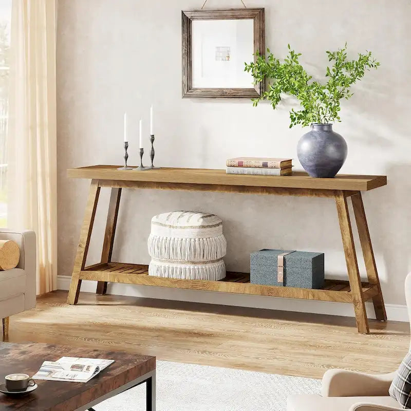 Farmhouse 70.9 Inches Console Entryway Table