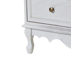 Pallantium Farmhouse 30Tall Distressed 3-Drawer Nightstand With Solid Wood Legs and Adjustable Feet by HULALA HOME
