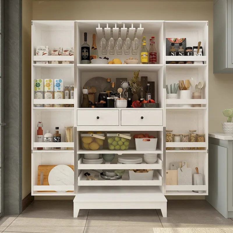 Multifunctional Kitchen Cabinetand Wine Cabinet Wine Glass Rack Pantry