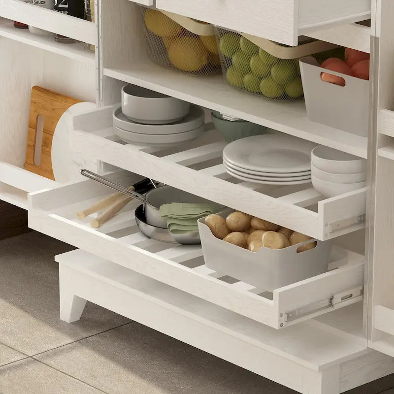 Multifunctional Kitchen Cabinetand Wine Cabinet Wine Glass Rack Pantry