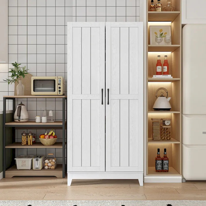 Multifunctional Kitchen Cabinetand Wine Cabinet Wine Glass Rack Pantry