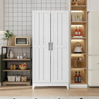 Multifunctional Kitchen Cabinetand Wine Cabinet Wine Glass Rack Pantry