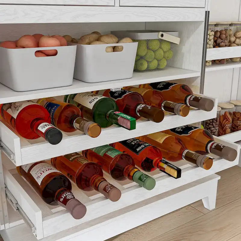 Multifunctional Kitchen Cabinetand Wine Cabinet Wine Glass Rack Pantry