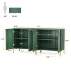 31.5 Modern Accent Storage Cabinet for Living Room Kitchen (Set of 2 )