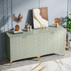 31.5 Modern Accent Storage Cabinet for Living Room Kitchen (Set of 2 )
