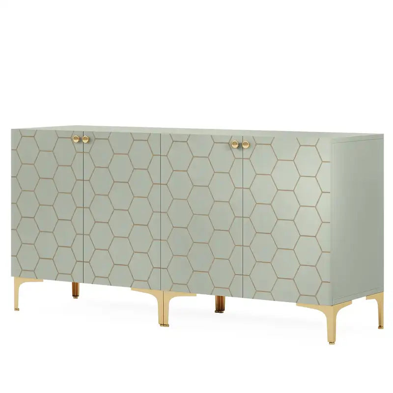 31.5 Modern Accent Storage Cabinet for Living Room Kitchen (Set of 2 )