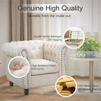 Morden Fort Sofa Chair Tufted Upholstered Chesterfield Armchair