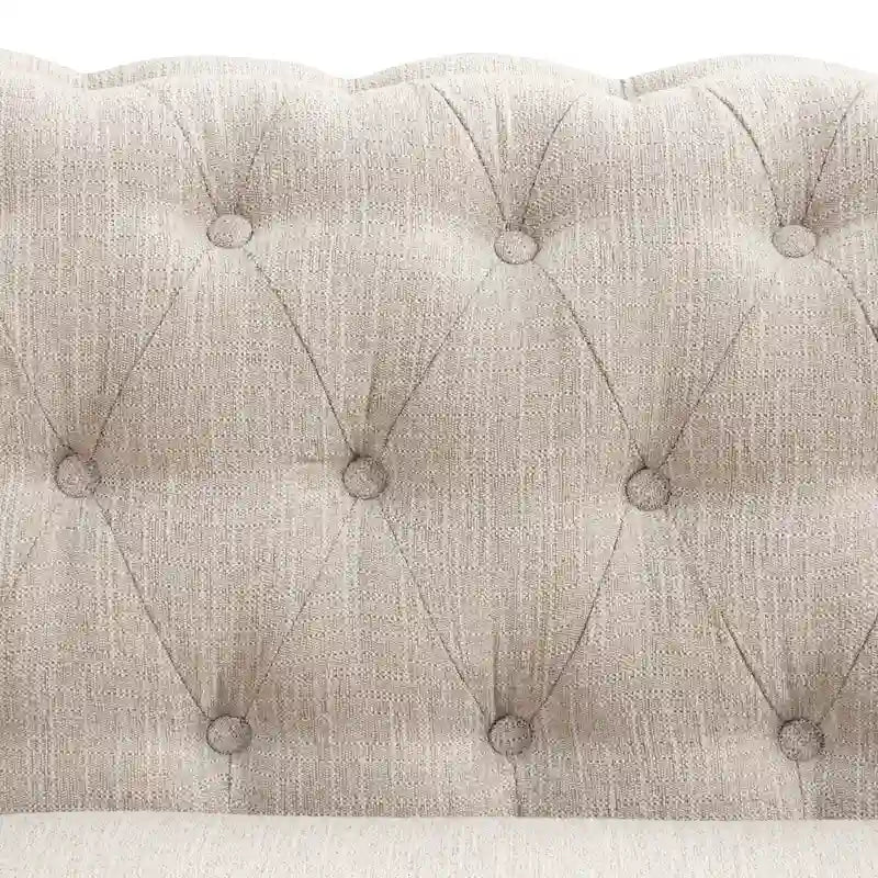 Morden Fort Sofa Chair Tufted Upholstered Chesterfield Armchair