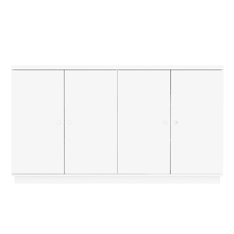 White Storage Sideboard - 63W - 6 Drawers & 2 Cabinets