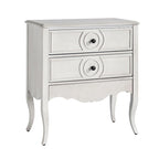 Sidney Traditional 3-Drawer Nightstand with Built-In Outlets and USB by HULALA HOME