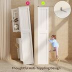 Tall Kitchen Pantry Cabinet, Freestanding Storage Cabinet, Bathroom Storage Cabinet with Doors