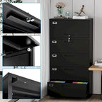 Steel Lateral File Cabinet with Lock