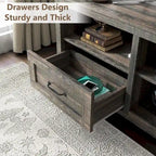 70 inch Farmhouse TV Stand with Storage 2 Drawers - M