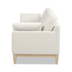 Pasadena 75.5 Velvet Modern Farmhouse Loose Pillow-Back Sofa