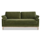 Pasadena 75.5 Velvet Modern Farmhouse Loose Pillow-Back Sofa