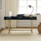 Patricia Modern 3 Drawer Desk with USB Ports and Outlet by HULALA HOME
