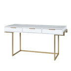 Patricia Modern 3 Drawer Desk with USB Ports and Outlet by HULALA HOME