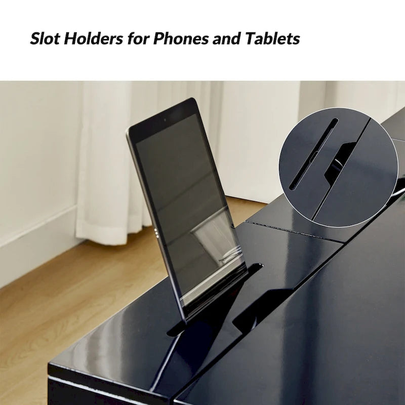 Patricia Modern 3 Drawer Desk with USB Ports and Outlet by HULALA HOME