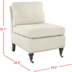 Brianne Armless Club Chair - 24Wx30Dx33H