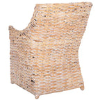 Cheryle Wicker Washed Brown Wingback Arm Chair (Fully Assembled) - 26 W x 23 D x 34 H - 26Wx23Dx34H