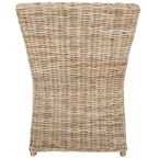 Cheryle Wicker Washed Brown Wingback Arm Chair (Fully Assembled) - 26 W x 23 D x 34 H - 26Wx23Dx34H
