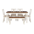 Willow Modern Farmhouse 6-piece Dining Set
