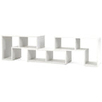 3 Pieces TV Stand Console Entertainment Center for TVs up To 65 Inch with Bookcase Shelves - 26.5 x 12 x 17 (L x W x H)