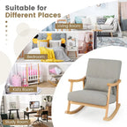 Costway Set of 2 Rocking Chairs with Pillow Rocking Armchairs with - See Details