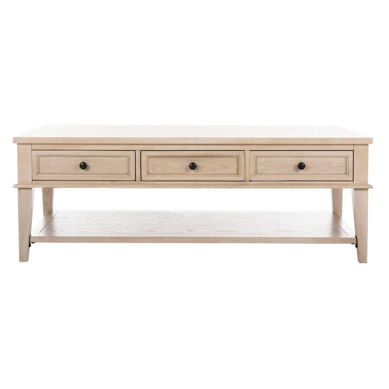Tressie Sepia Traditional Rectangle Coffee Table - 54 x 23.6 x 19.3 - 54Wx24Dx19H