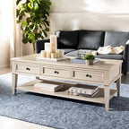 Tressie Sepia Traditional Rectangle Coffee Table - 54 x 23.6 x 19.3 - 54Wx24Dx19H