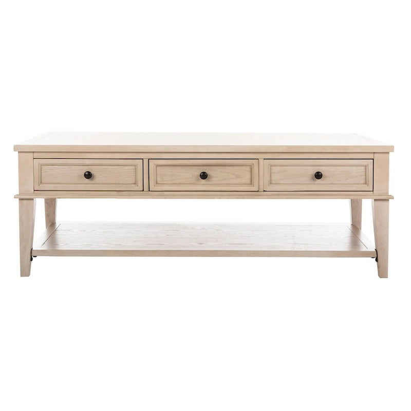 Tressie Sepia Traditional Rectangle Coffee Table - 54 x 23.6 x 19.3 - 54Wx24Dx19H