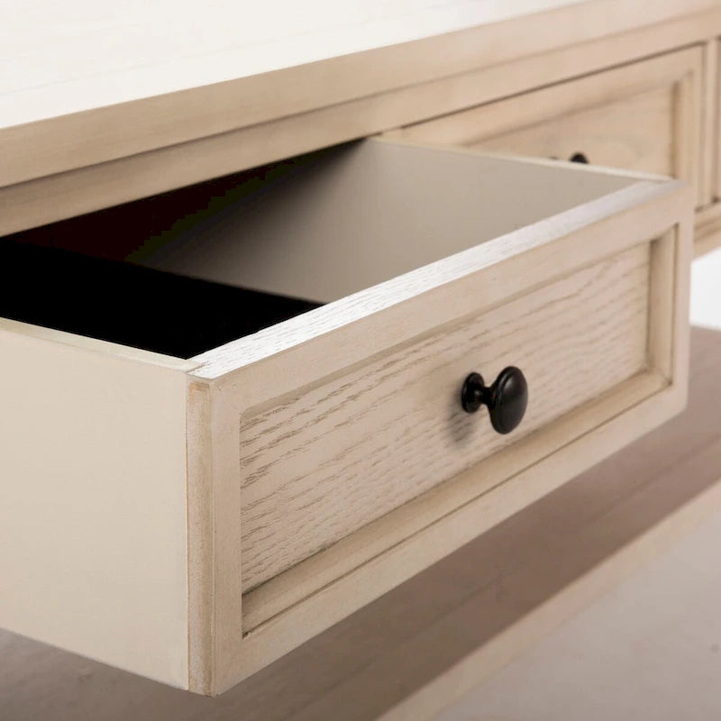 Tressie Sepia Traditional Rectangle Coffee Table - 54 x 23.6 x 19.3 - 54Wx24Dx19H