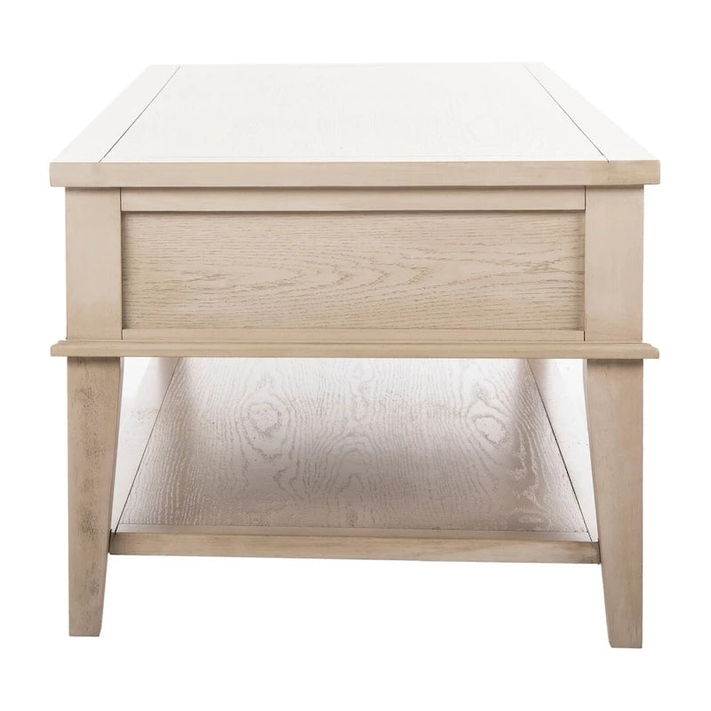 Tressie Sepia Traditional Rectangle Coffee Table - 54 x 23.6 x 19.3 - 54Wx24Dx19H