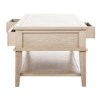 Tressie Sepia Traditional Rectangle Coffee Table - 54 x 23.6 x 19.3 - 54Wx24Dx19H