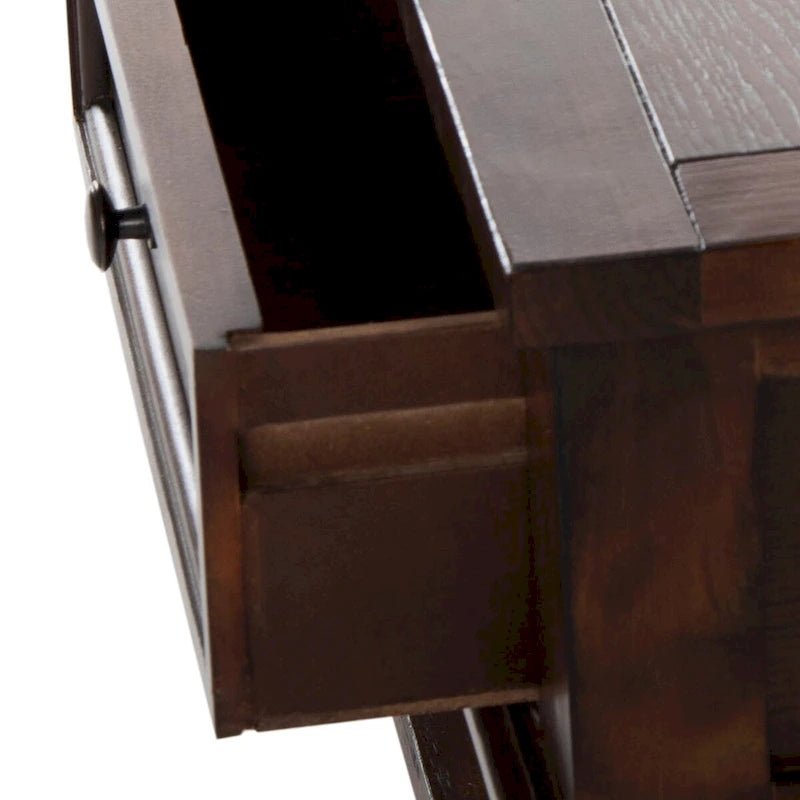 Tressie Sepia Traditional Rectangle Coffee Table - 54 x 23.6 x 19.3 - 54Wx24Dx19H
